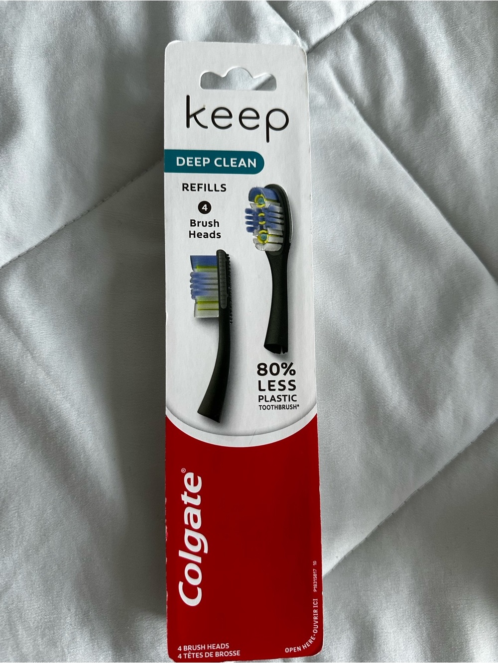 Colgate Keep Deep Clean Black Replacement Brush Heads (4 Pack)